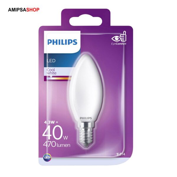 LED Kerze 4.3 W - 40 W E14 Kaltweiss 8718699648343