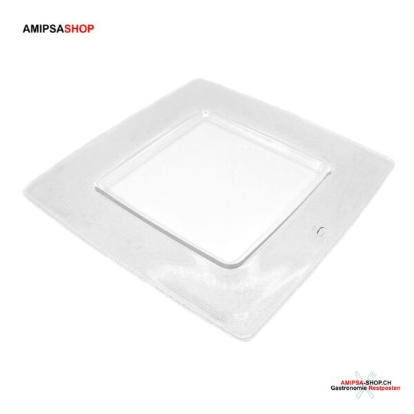 Torcello Charger Glass Plate 33 x 33 cm Transparent