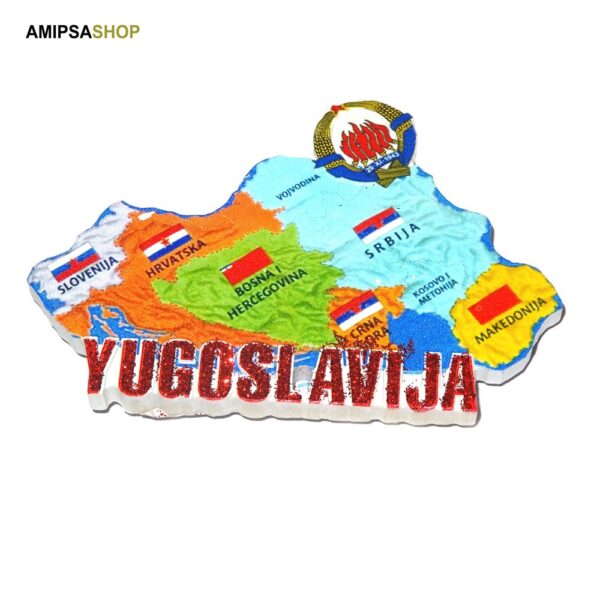 Yugoslavija Magnet 3D