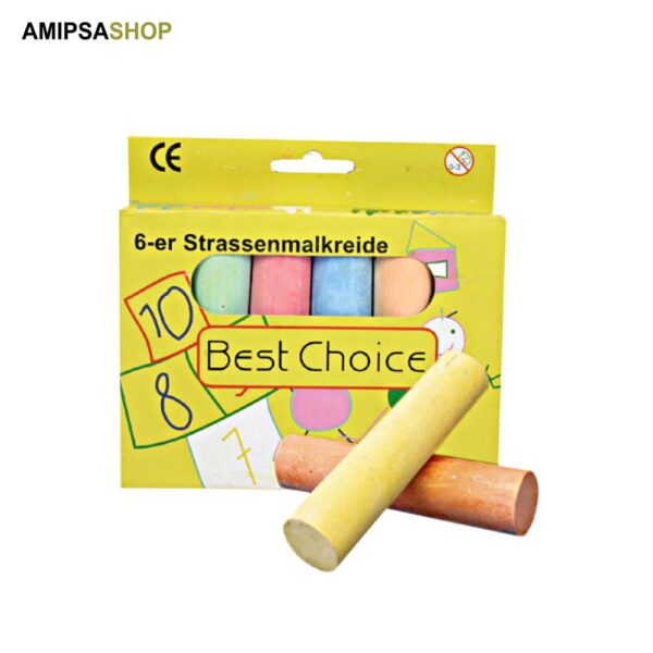 Strassenmalkreide 6 Jumbo 10 x 2 cm