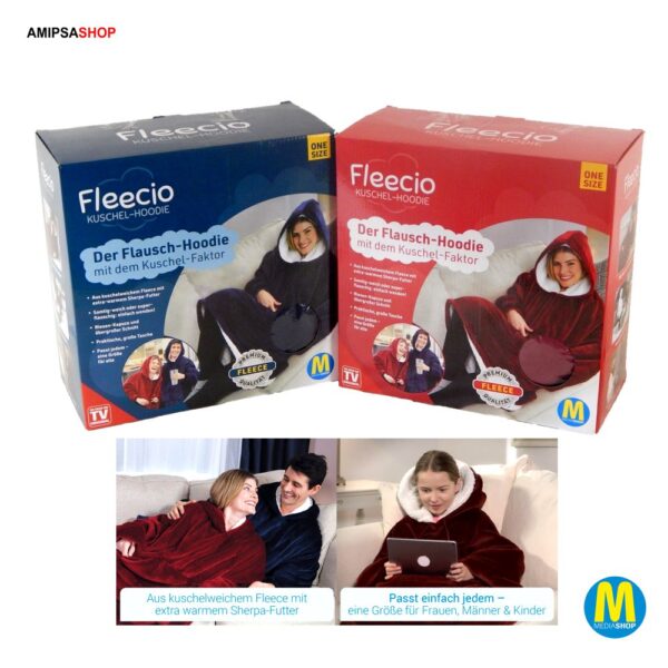 Flausch Hoodie mit Kuschelfaktor mit Kapuze