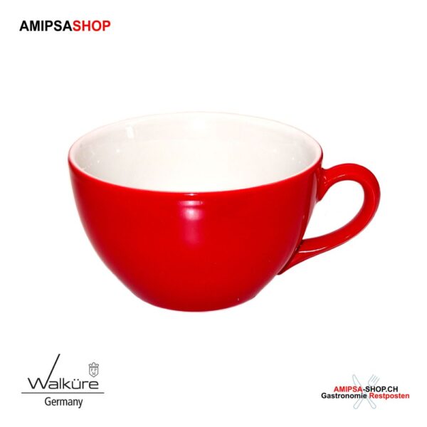 Walküre Porzellan Cappuccinotasse »Milchkaffeetasse 0.40l Classic Feuerrot