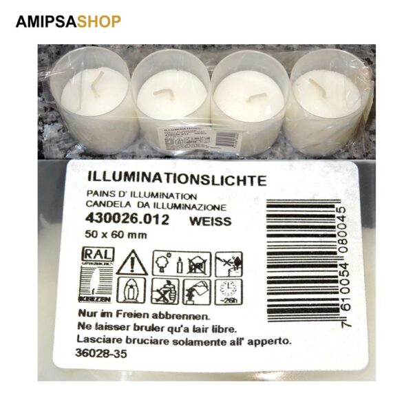 Illuminationskerzen im 4-er Pack