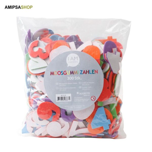 Moosgummi Zahlen 300 Stück