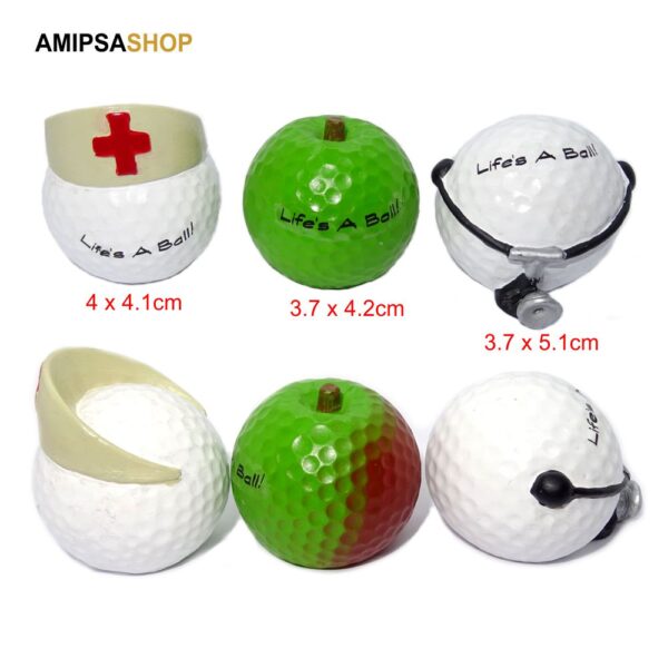 Golfbälle 3er-Set Deko