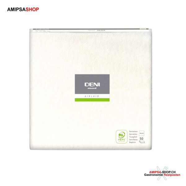 airlaid servietten 40x40 Bianco DENI mett