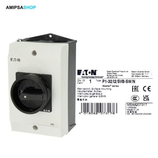 Eaton Hauptschalter P1-32/I2/SVB-SW/N