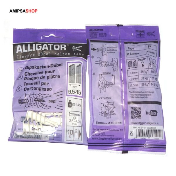 Alligator Gipskarton Dübel 9.5-15 mm