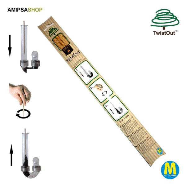 Twist Out Abflussstab 8 teilig