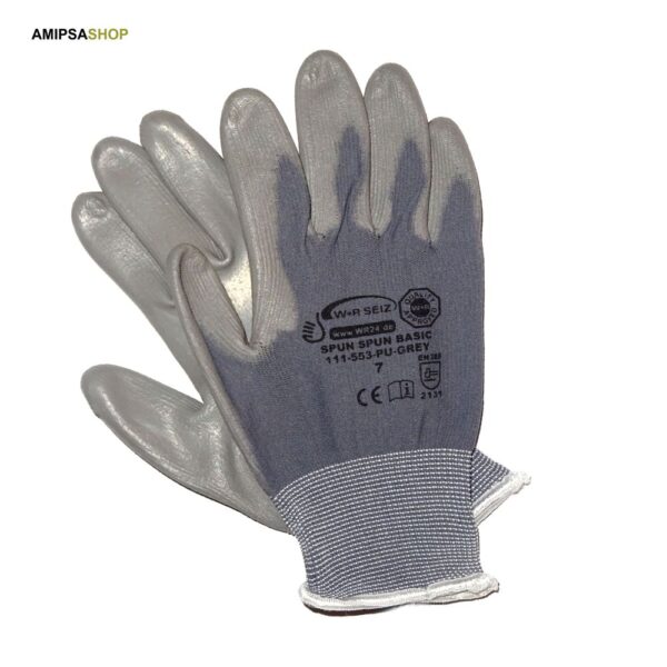 W+R Handschuh Spun Basic 111-553 Pu-Grey