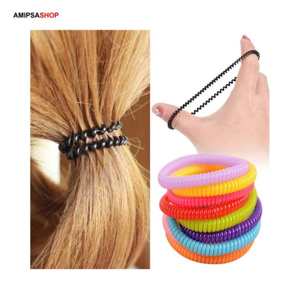Elastischer Haargummi Spirale