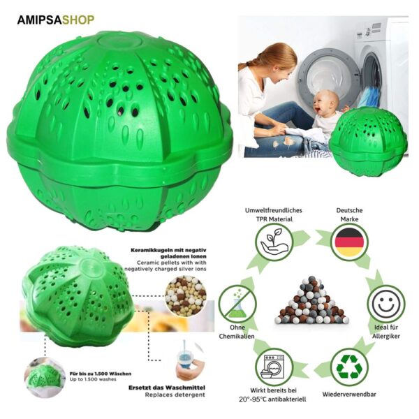 Eco Waschball Waschen ohne Waschmittel – Bild 2