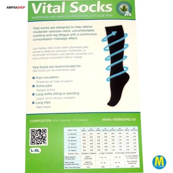 Vital Socks aloe vera 3 Paar L XL – Bild 2