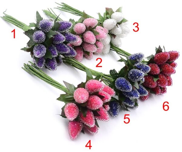 Künstliche Kristall Beeren Blumenstrauss – Bild 2