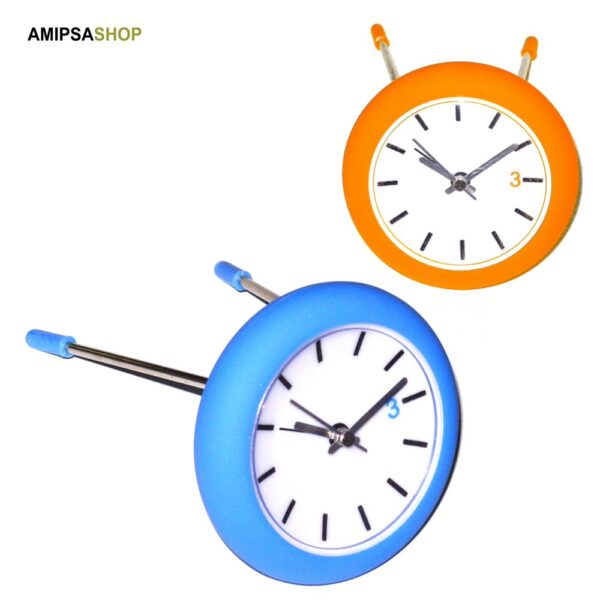 Tisch Uhr Orange Blau