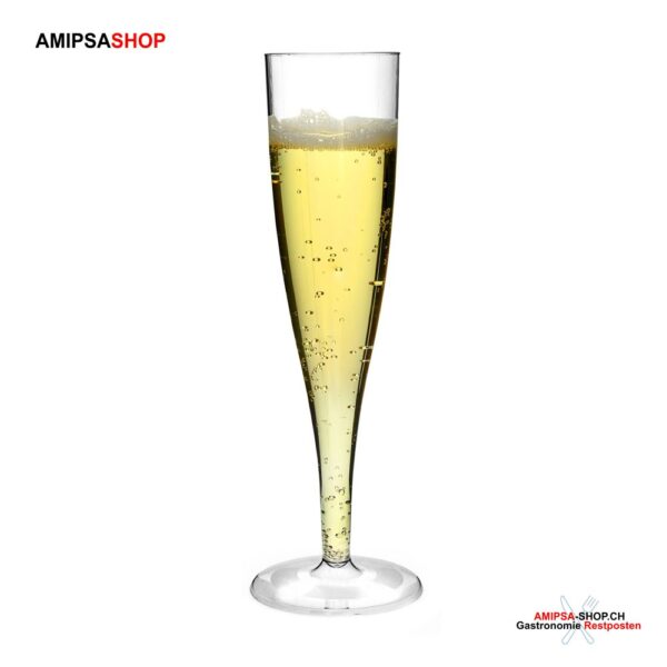 Champagner Kelch 1dl transparent 10 Stück Einweg