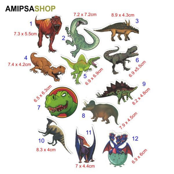 Aufkleber Sticker Dinosaurier – Bild 2