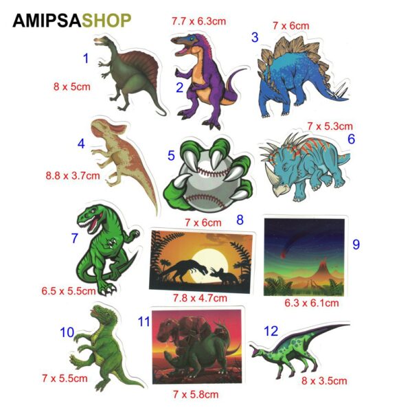 Aufkleber Sticker Dinosaurier – Bild 2