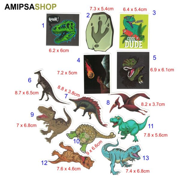 Aufkleber Sticker Dinosaurier – Bild 2