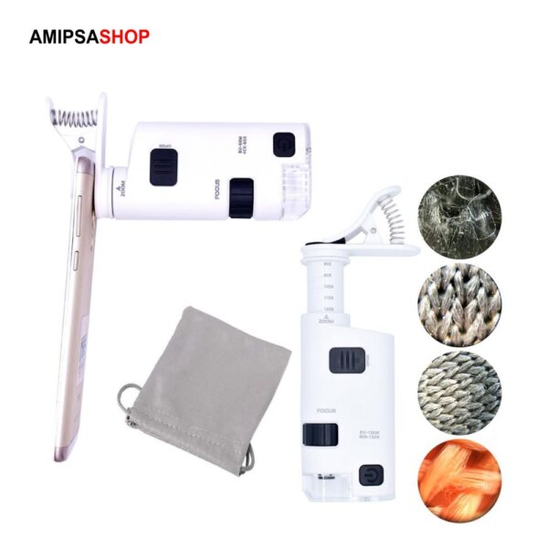 Lupe LED Licht Mini Handy Mikroskop