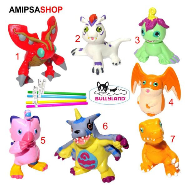 Bleistift mit Digimon Figuren Bullyland – Bild 2