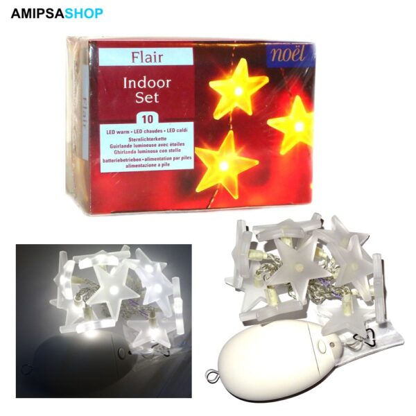 LED Lichterkette 10er Stern