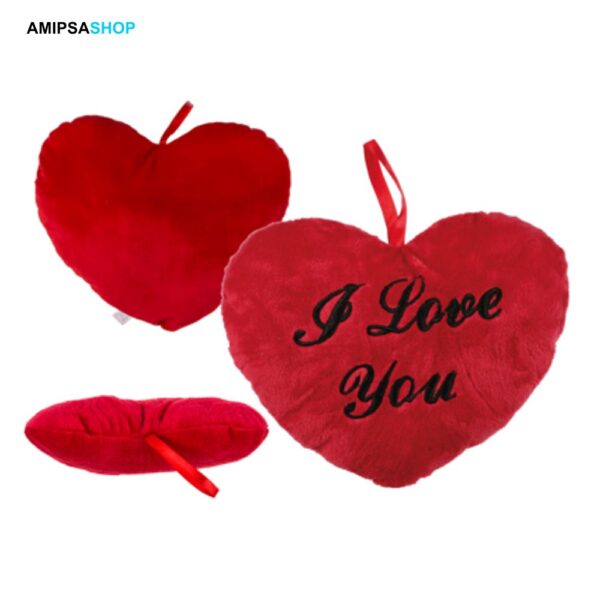 Kissen Herz I love you rot 26 cm