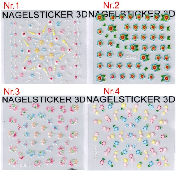 Nagelsticker set -a4 – Bild 2