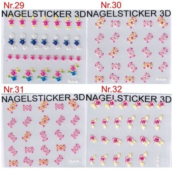 Nagelsticker set -a4 – Bild 2