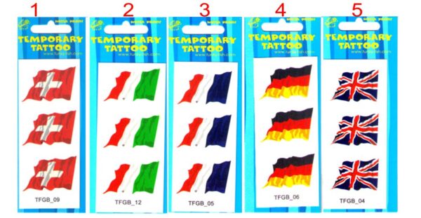 Temporary Tattoos Flagge – Bild 2