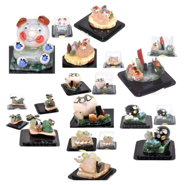 Tierfiguren aus Edelsteine Miniaturen