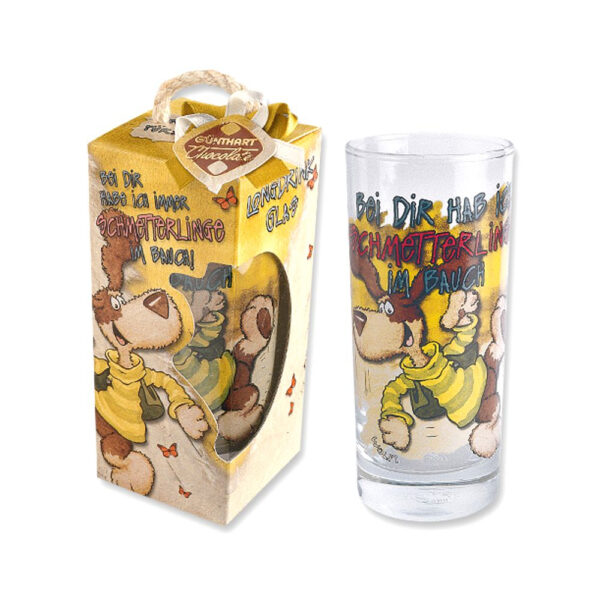 Wolfi-Schmetterlinge im Bauch Glas