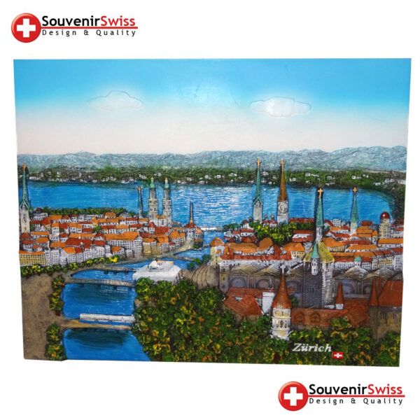 Zürich 3D Bild Souvenir