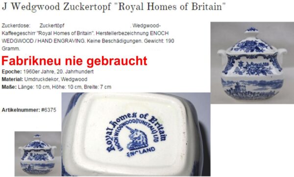 Royal home of britain zuckerdose – Bild 2