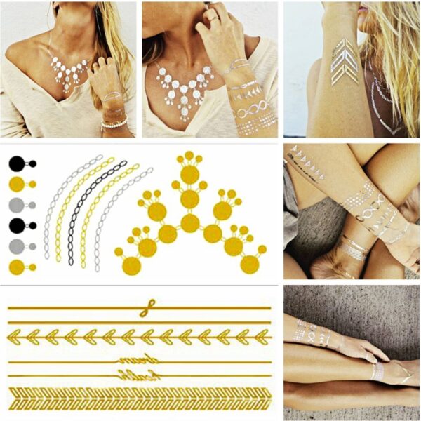 Temporary Tattoo Metallic – Bild 3