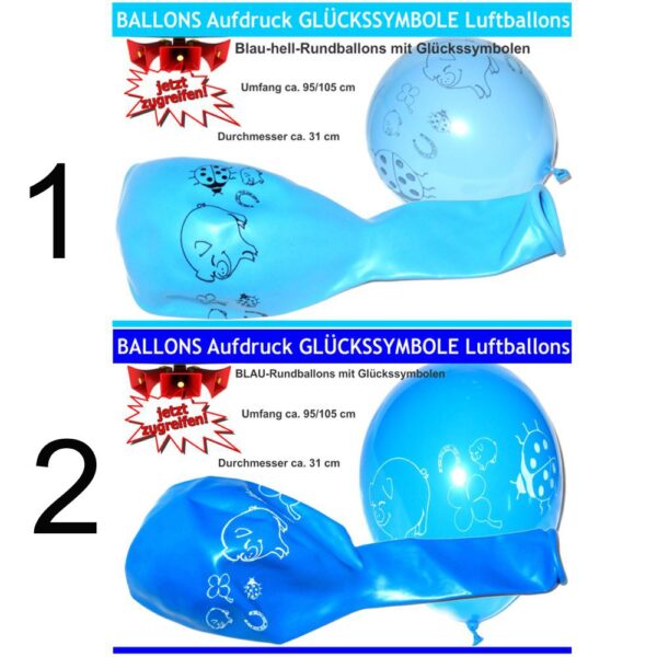 Luftballons GLÜCKSSYMBOLE – Bild 2