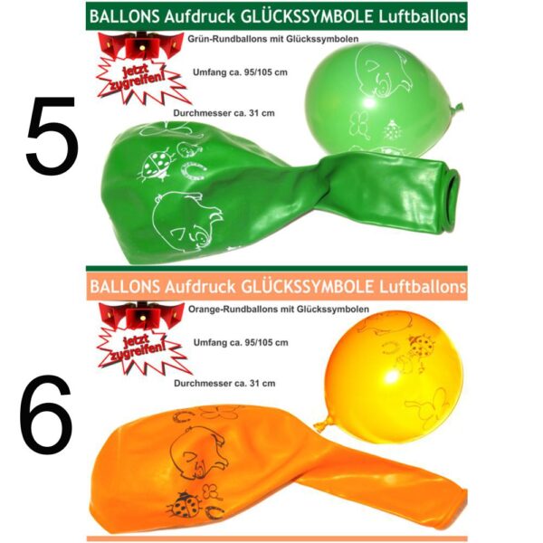 Luftballons GLÜCKSSYMBOLE – Bild 4