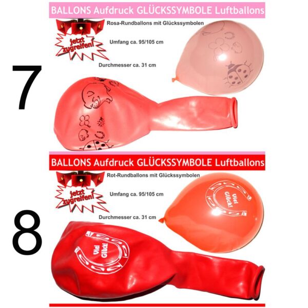 Luftballons GLÜCKSSYMBOLE – Bild 5
