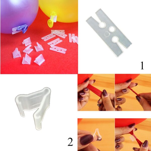 Verschlussklammern für Ballon – Bild 2
