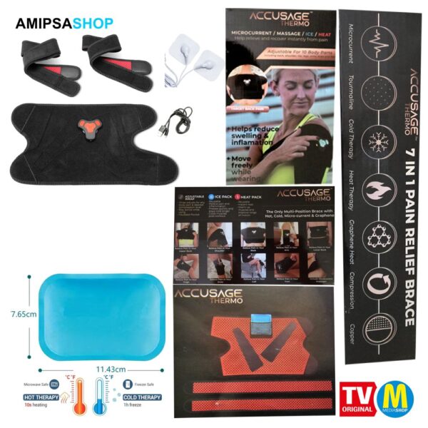 Accusage Thermo 7 in 1 Heiss Kalt Microcurrent Massage
