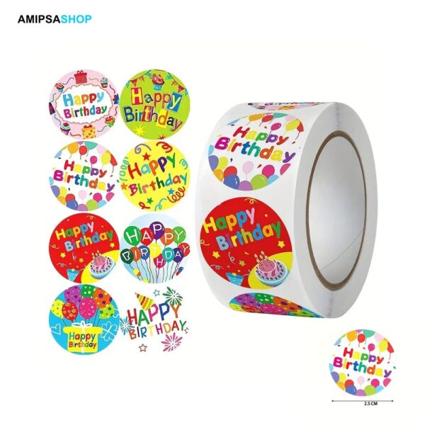 Aufkleber Rolle mit 500 Stickers