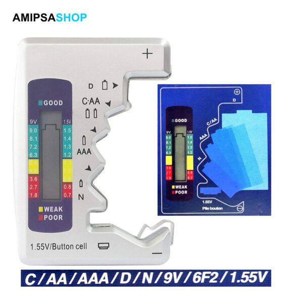 Batterietester mit LCD Display