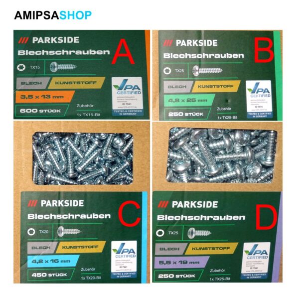 Blechschrauben Set Parkside
