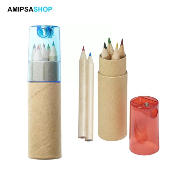 Buntstifte Set mit Anspitzer 6 teiliges