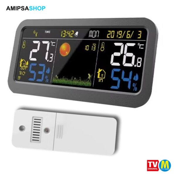 Farb Wetterstation mit Aussensensor