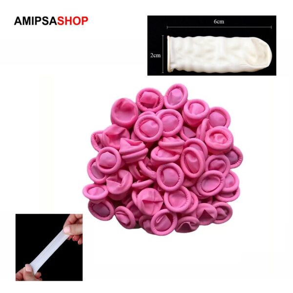 Fingerlinge Gerollt Latex Pink