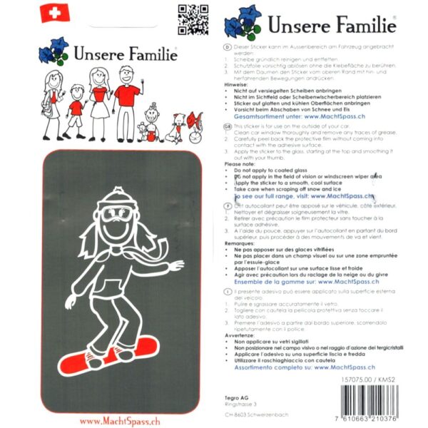 Autoaufkleber Unsere Familie