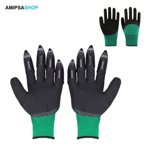 Gartenhandschuhe Paar mit 8 Krallen