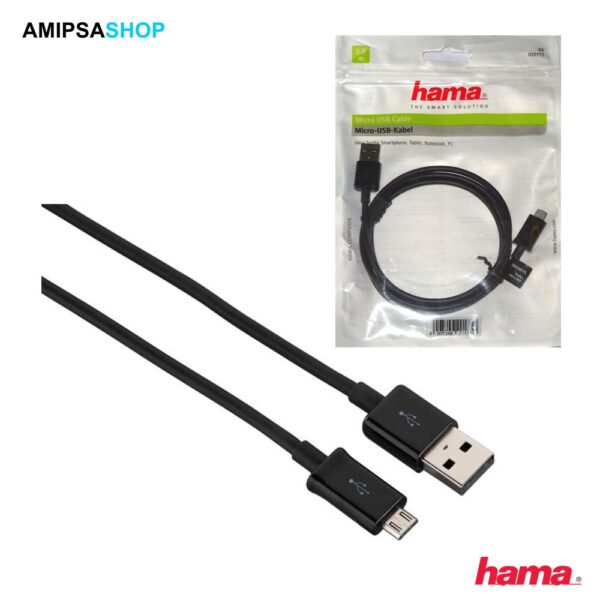 Hama 20175 Micro-USB-Kabel 0.90m