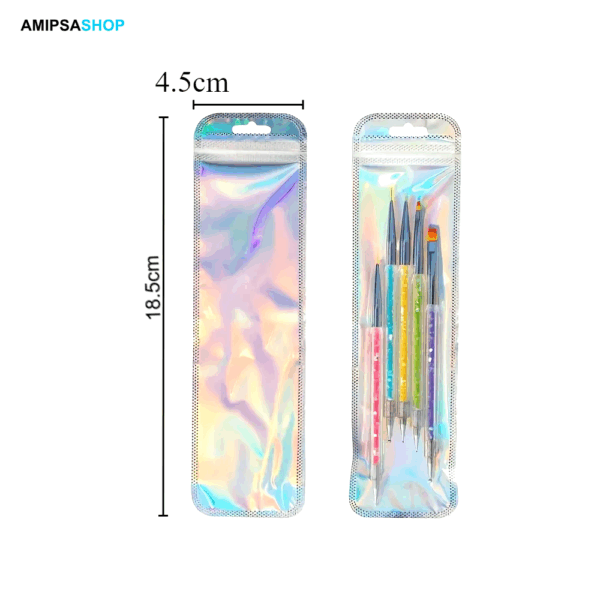 Holographische Druckverschluss 18.5 x 4.5 cm 10er Set